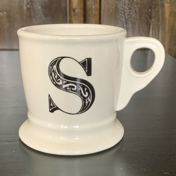 Anthropologie S Ceramic Initial Mug - Picture 1 of 10